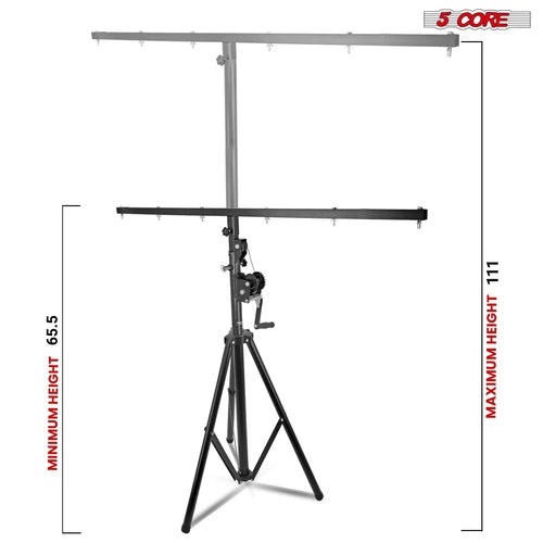 5Core DJ Light Stand Stage Lighting Truss System Hand Crank up