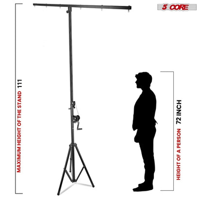 5Core DJ Light Stand Stage Lighting Truss System Hand Crank up