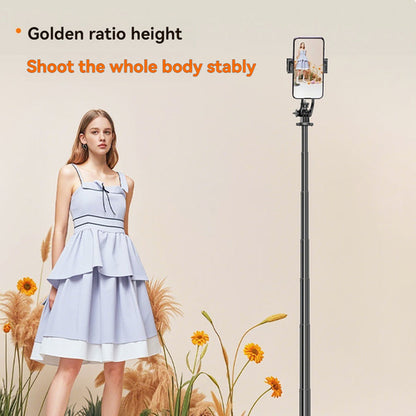Selfie Stick Tripod With Fill Light, Extendable Phone Stand With
