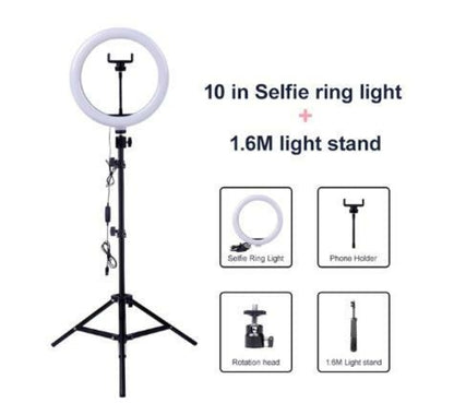 Video Light Dimmable LED Selfie Ring Light USB ring lamp Photography