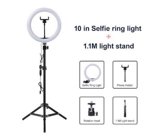 Video Light Dimmable LED Selfie Ring Light USB ring lamp Photography